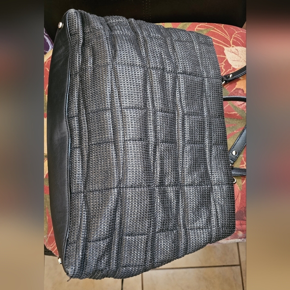 Kate Spade Black Veranda Place Woven Leather Maryanne Satchel Handbag EUC - Picture 11 of 14